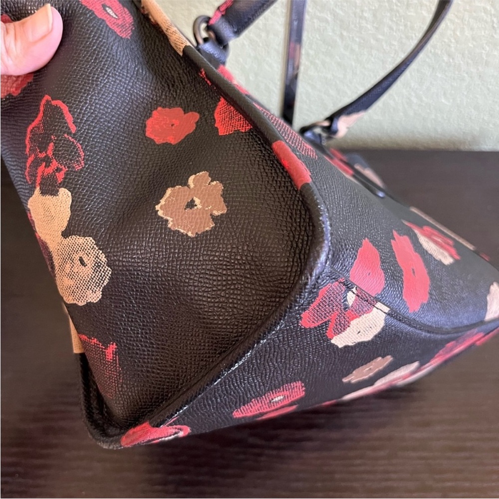 Coach Crosby Black Floral Bag - Picture 7 of 10